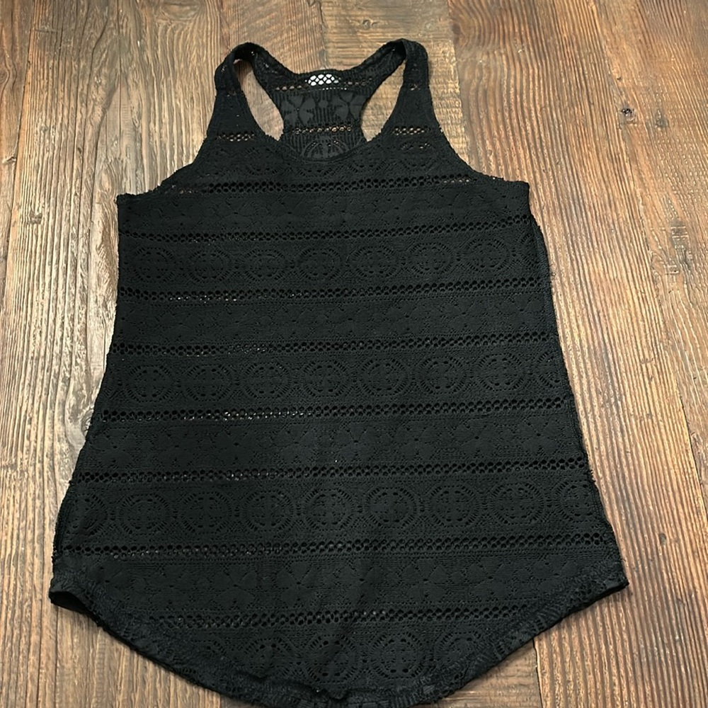 Coral & Reef Black Swim Coverup Size 6X